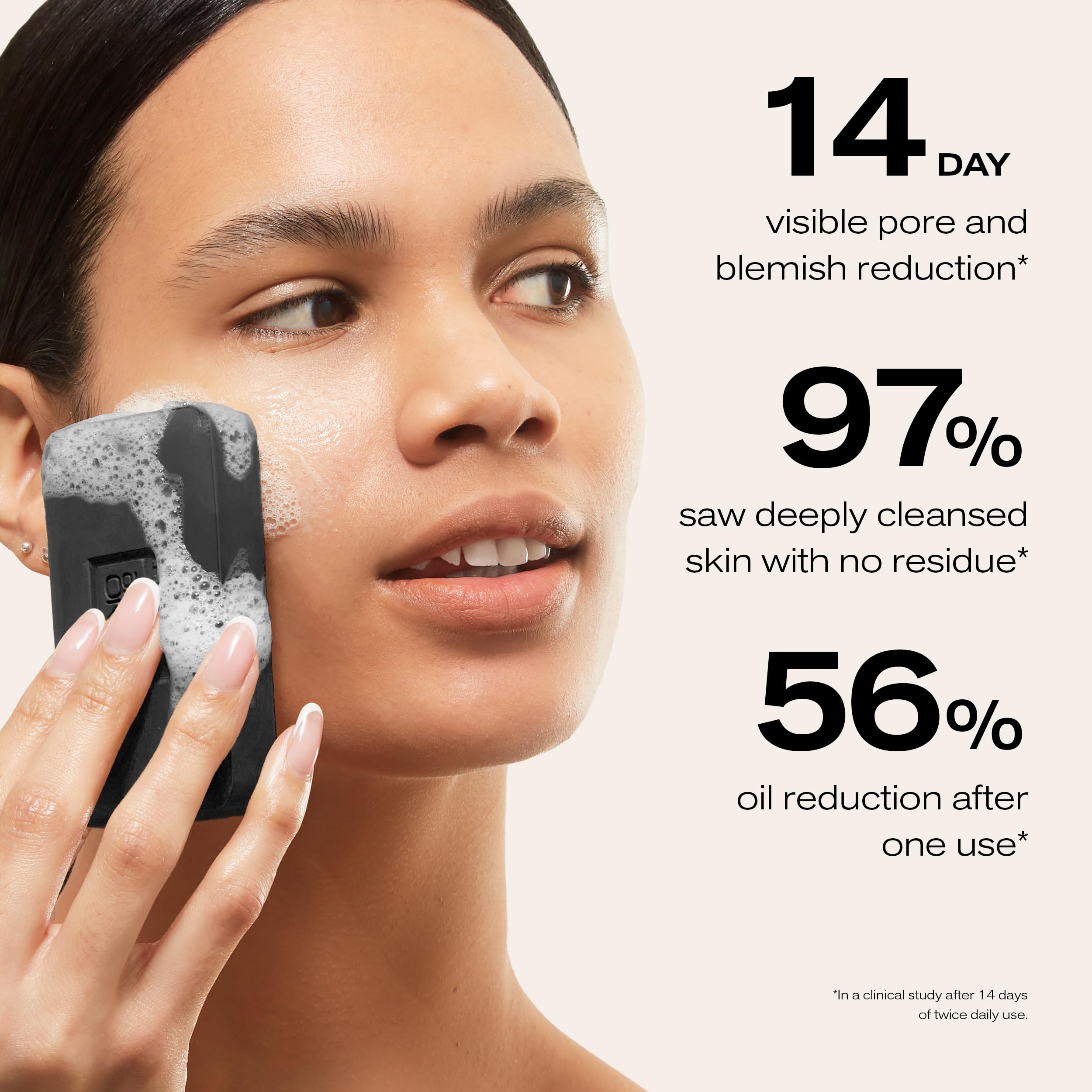 Erno Laszlo Sea Mud bar closeup showing Dead Sea minerals.