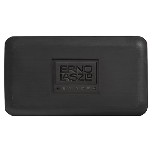 Erno Laszlo Sea Mud bar packaging closeup for daily cleansing.