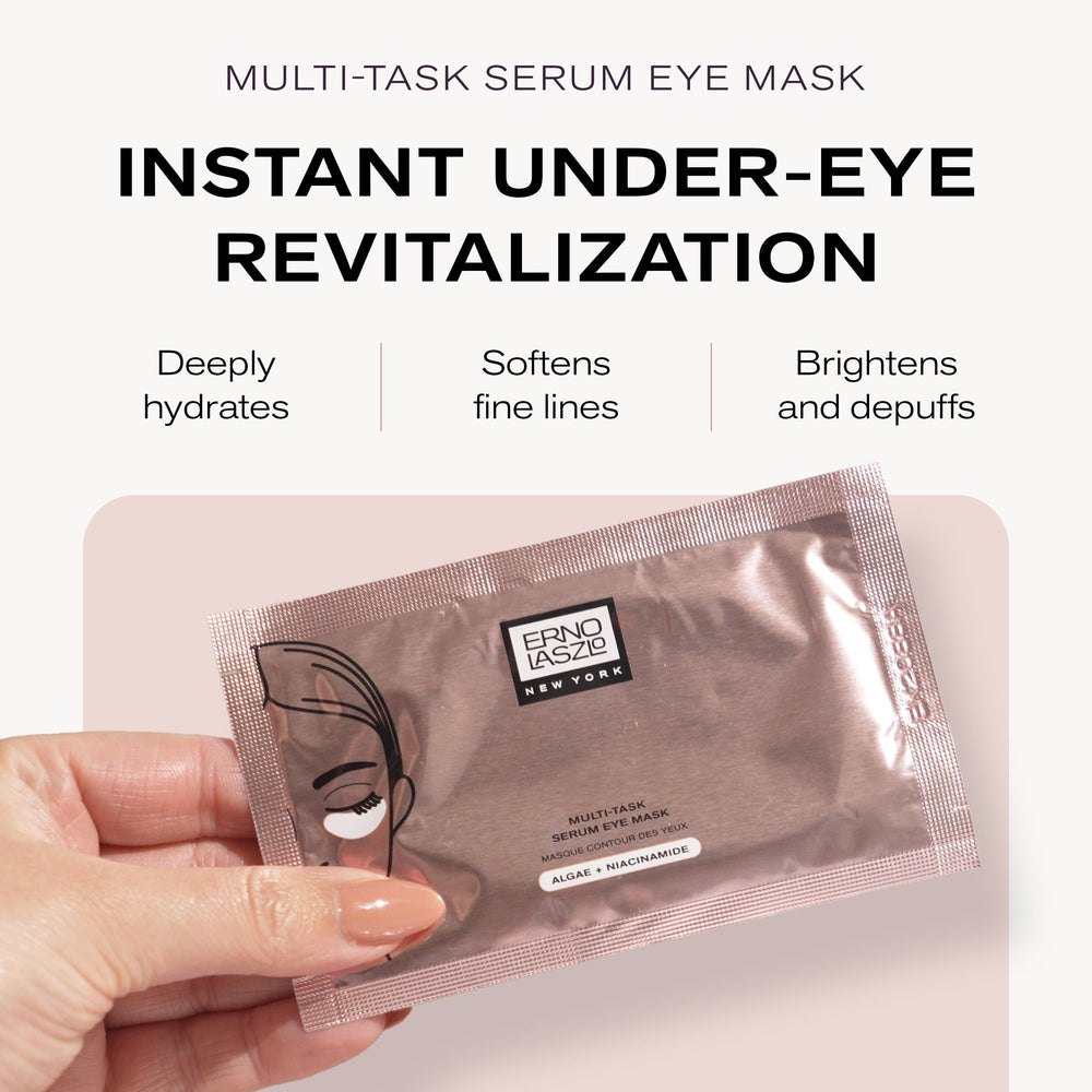 Erno Laszlo under-eye patches reduce puffiness for a brighter look.