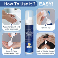 ERYLVEKA fragrance-free lightweight foam for sensitive scalps