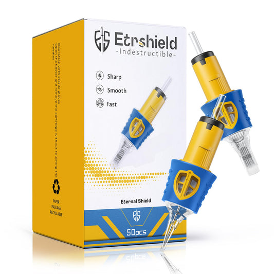 ES ETRSHIELD assorted needle set 50pcs box for versatile line work and shading.