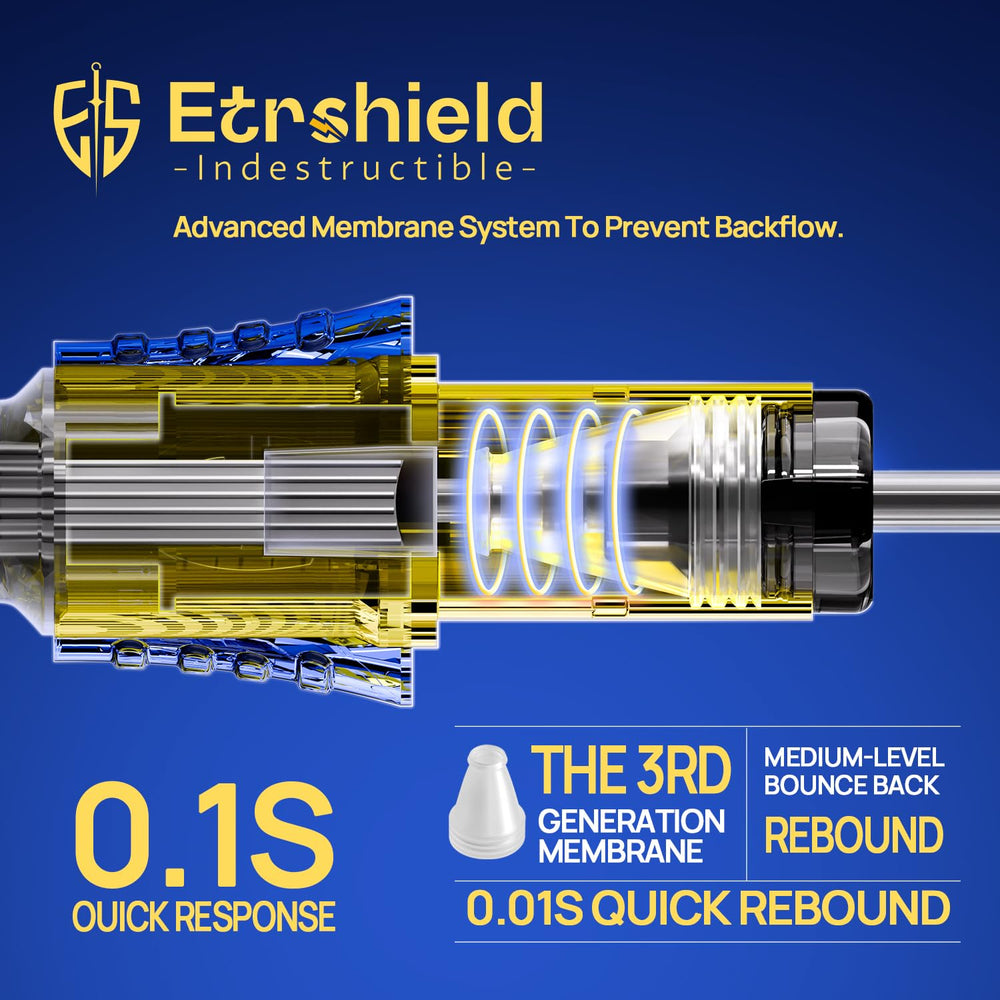 ES ETRSHIELD tattoo pen ready use demonstrates immediate workflow.