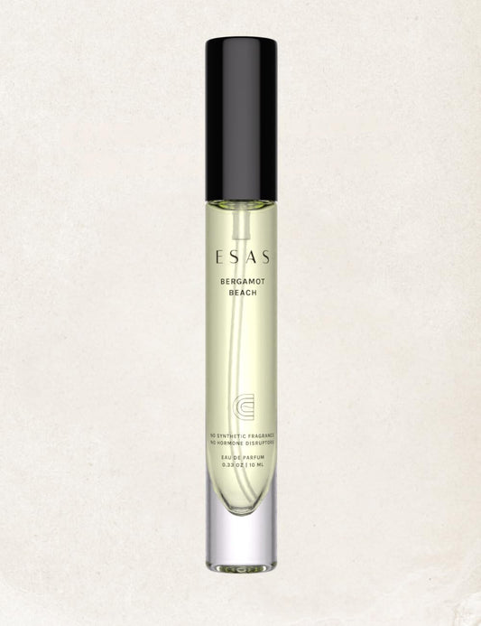 Esas Beauty Bergamot Beach Mist bottle with citrus-coconut scent for daytime wear