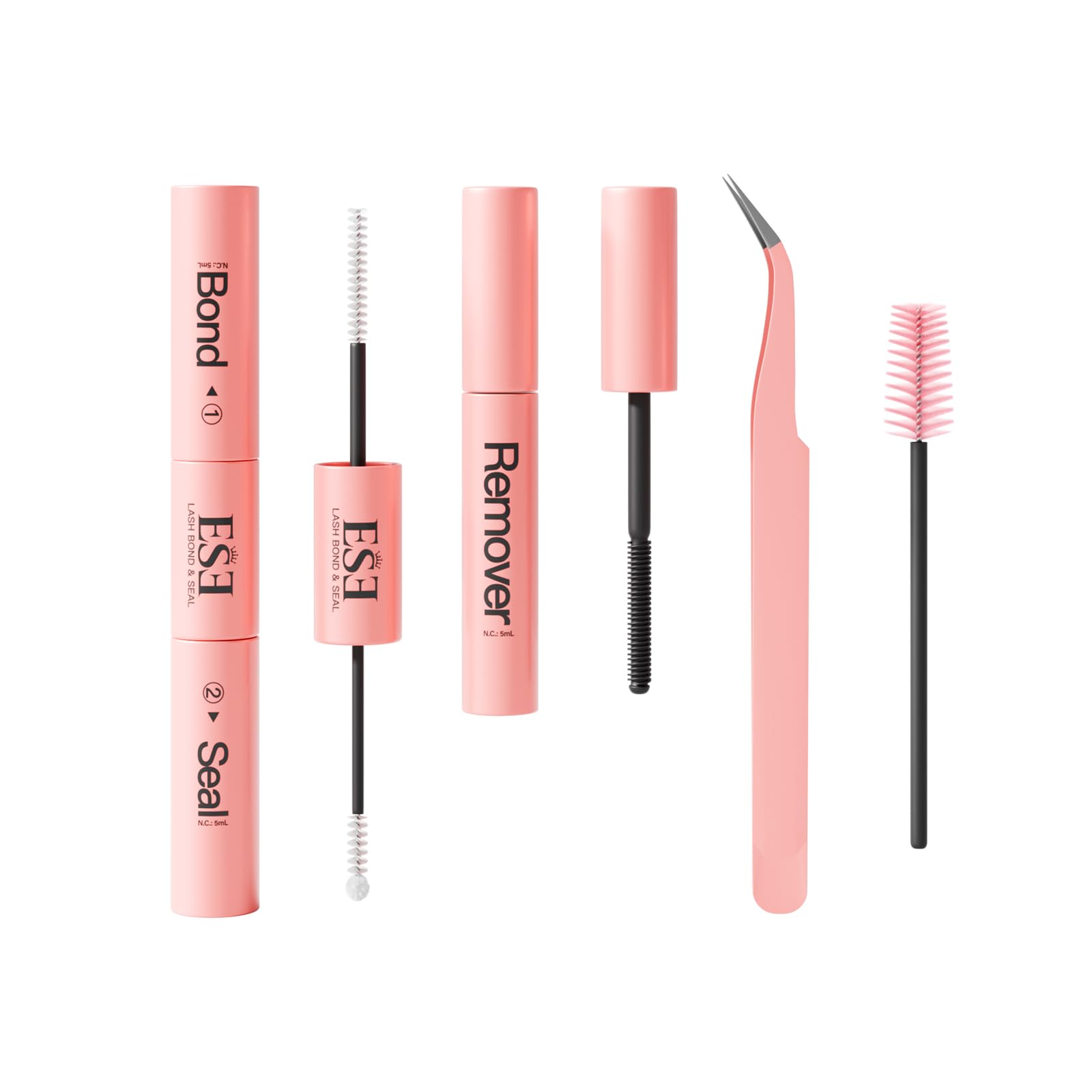 ESEENLO Easy application tips show quick, tidy lash setup.