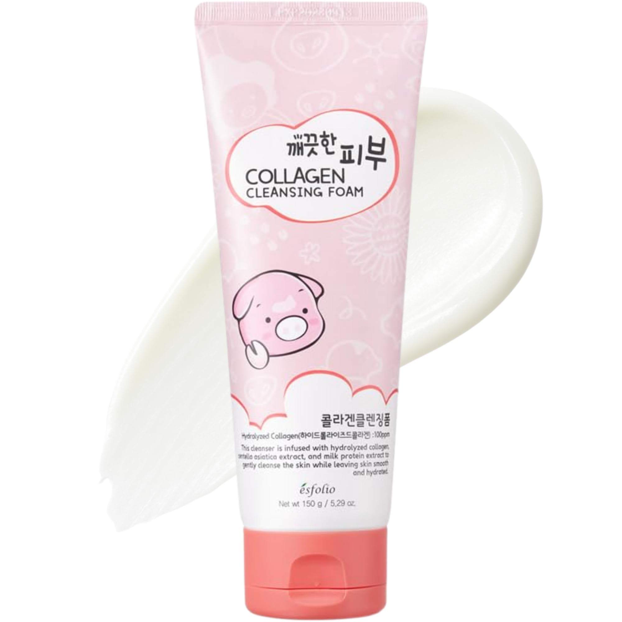 Esfolio Collagen Cleansing Foam bottle for a gentle, hydrating cleanse