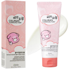 Esfolio Collagen Cleansing Foam foam-lather showing luxurious texture