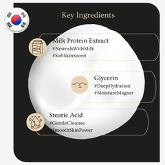 Esfolio Milk Cleansing Foam close-up milk protein beads for nourishing wash