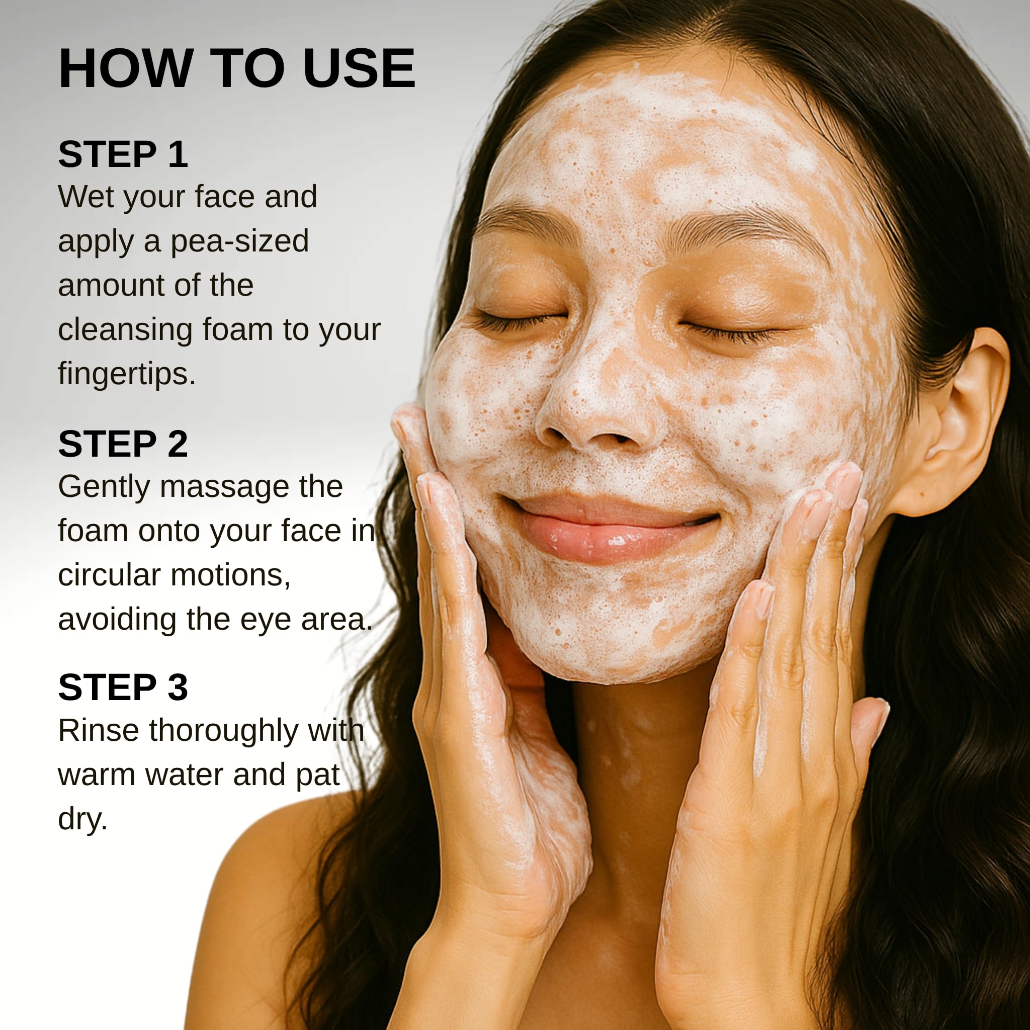 Esfolio Milk Cleansing Foam packaging on shelf, premium Korean skincare