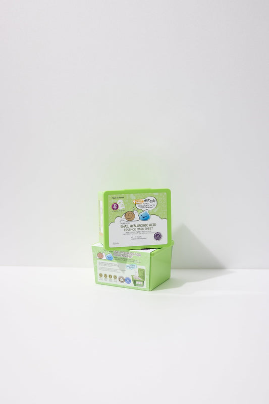 Esfolio Pure Skin snail filtrate and hyaluronic acid mask sheet for deep hydration and glow