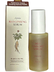 Esfolio Red Ginseng Serum bottle showing lightweight texture for quick absorption and daily hydration.
