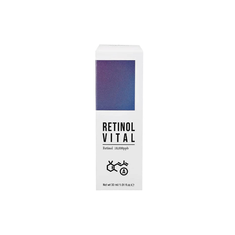Esfolio Retinol Vital Ampoule bottle shown; lightweight hydration supports daily renewal and radiance.