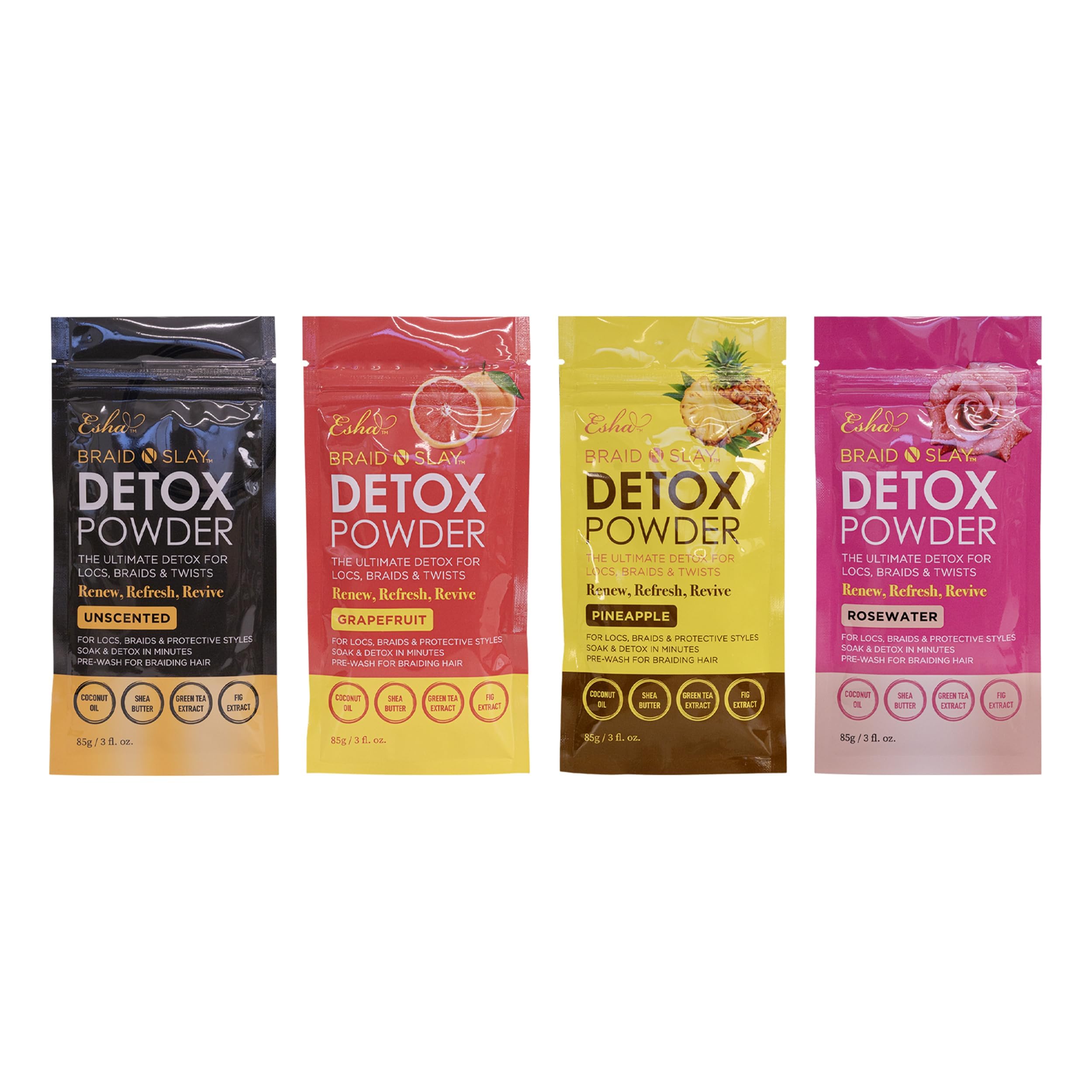 esha detox powder unscented detox for pre and post install care
