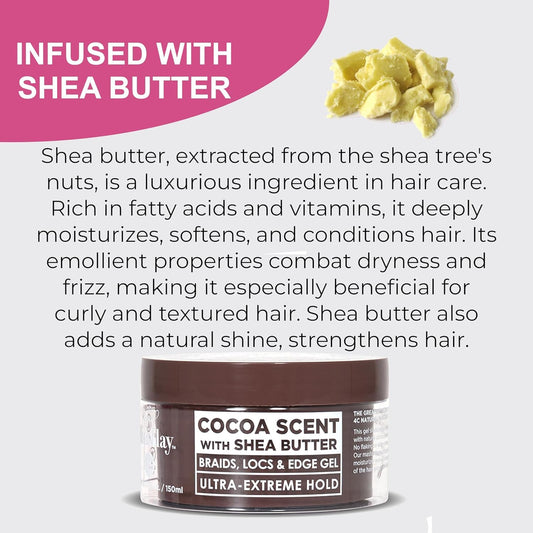 Esha Slick N Slay close-up texture shows smooth, flake-free formula for tidy braids