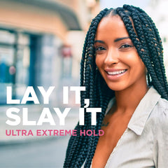 Edge control with Esha Slick N Slay for clean, long-lasting hold