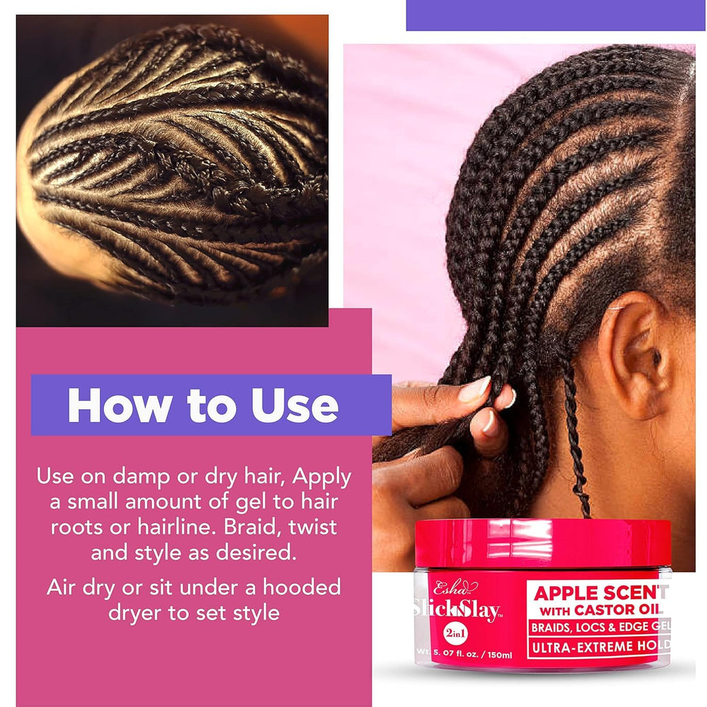 Locs and twists ready for styling with Esha Slick N Slay