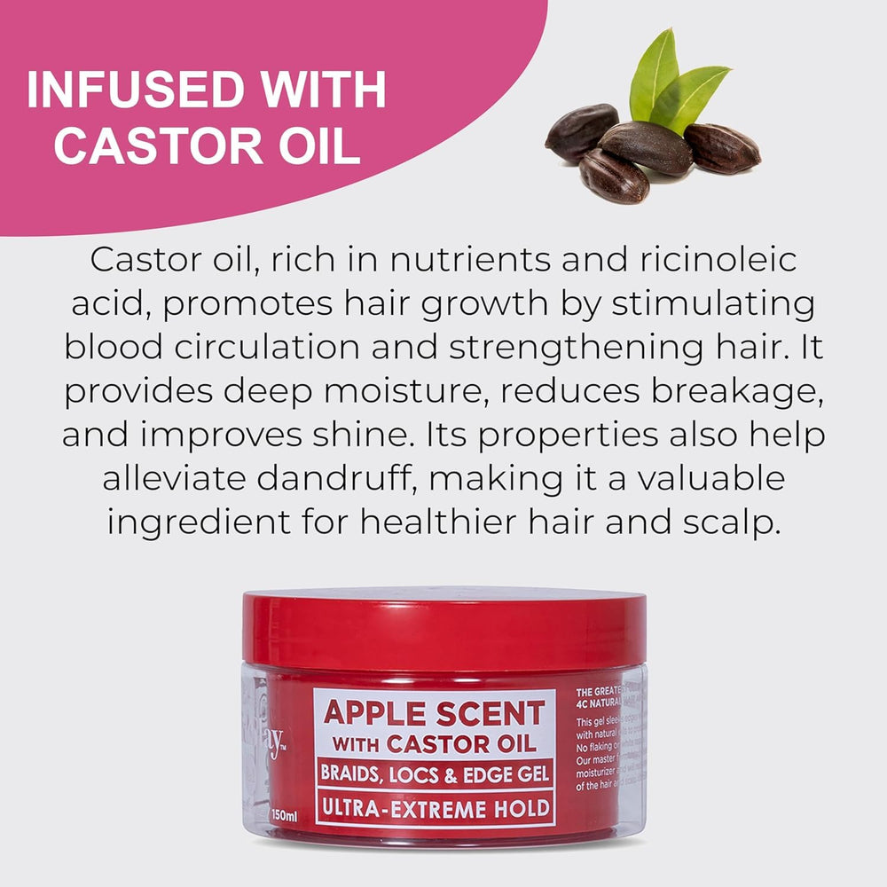 Close-up of ultra-hold formula applying to hair