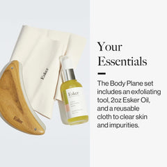 ESKER full-body exfoliation ritual set for spa-like self-care at home.