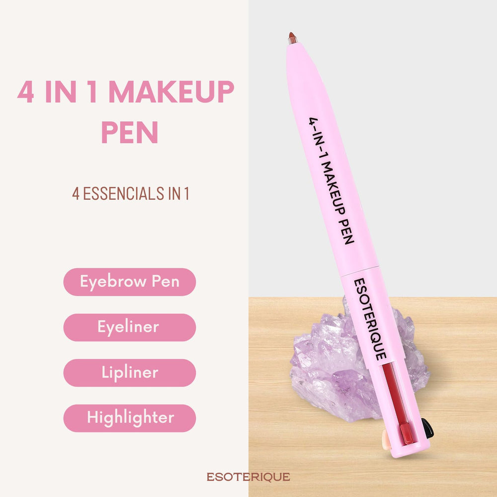 Esoterique 4-in-1 makeup pen creamy formula swatch shows rich pigment.