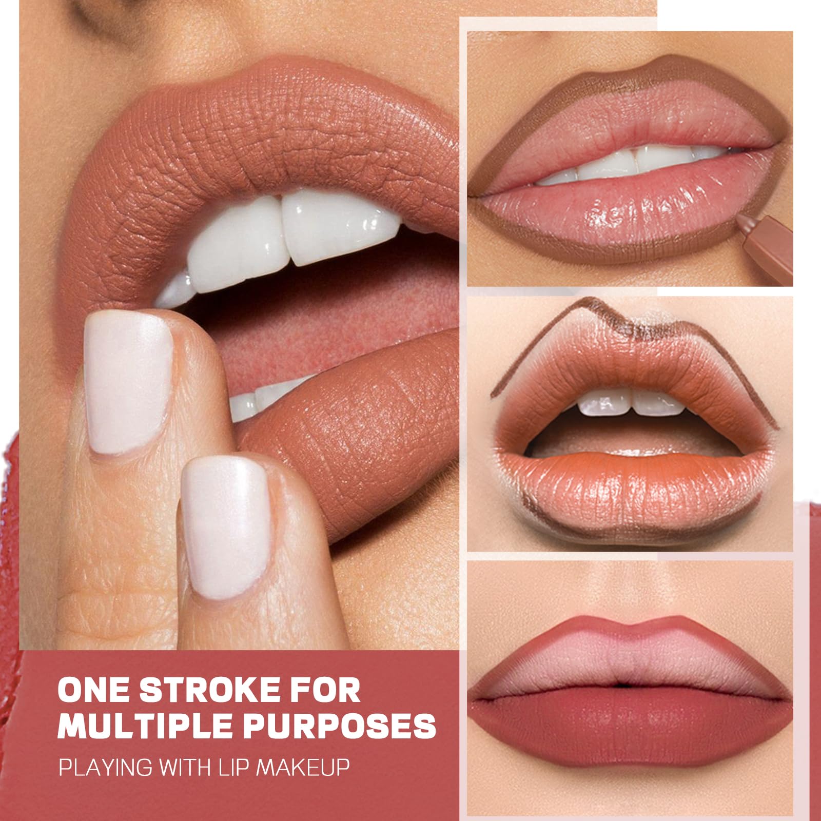 Espoce lip liner soft refill glides smoothly for precise outlining.