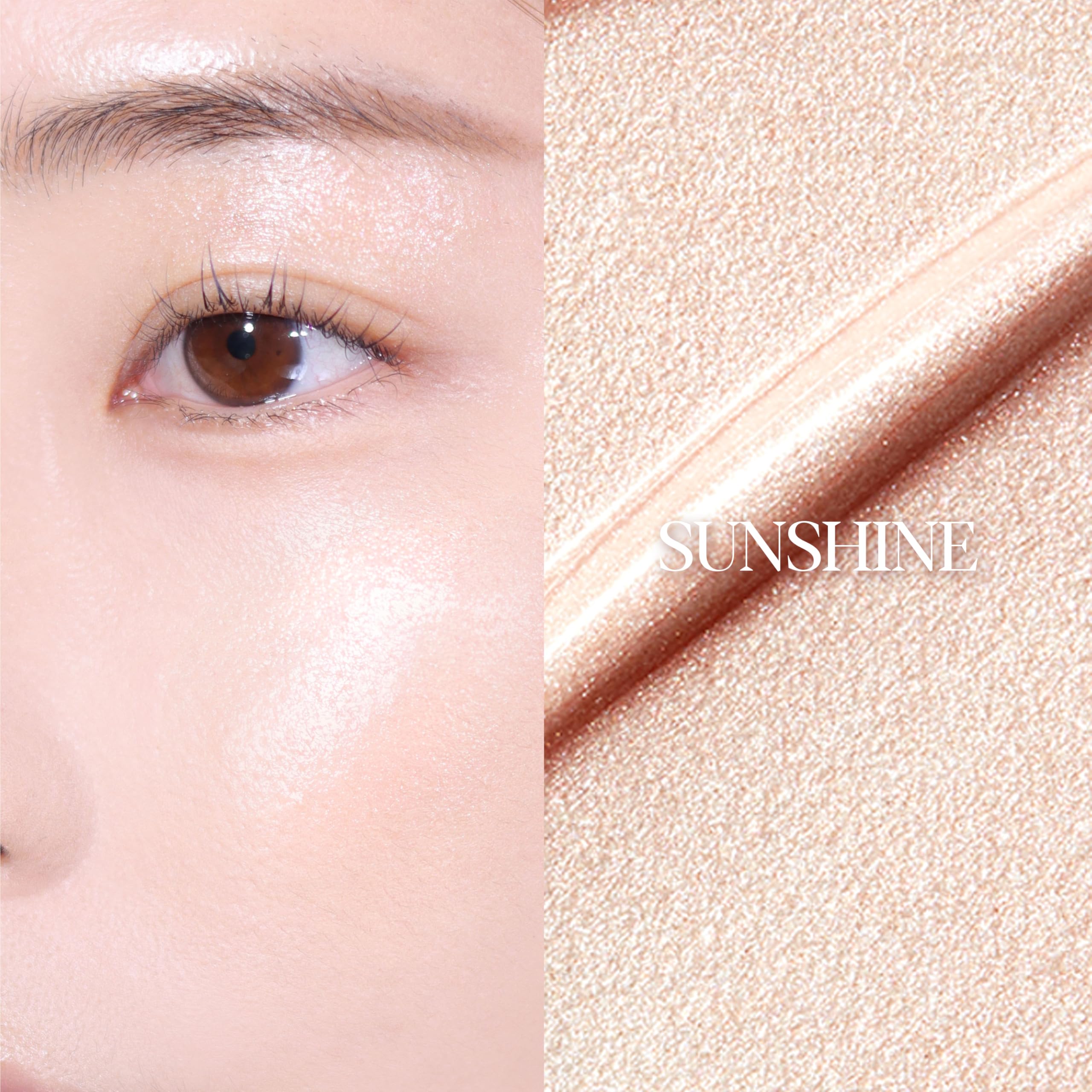 Espoir Be Glow Shading Stick Sunshine brow-highlight adds subtle lift and shimmer.