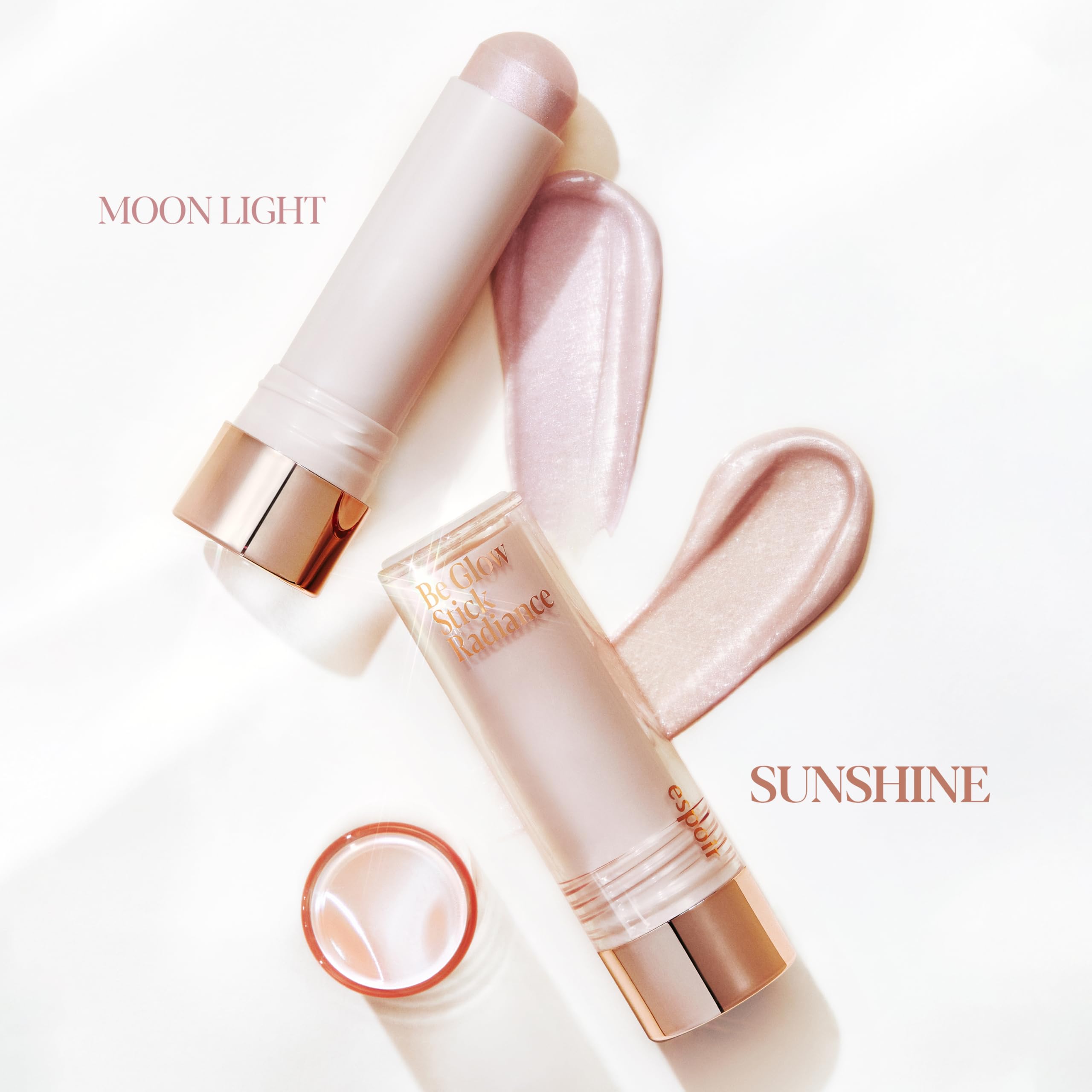 Espoir Be Glow Shading Stick Sunshine on-cheek demonstrates smooth contour and glow.
