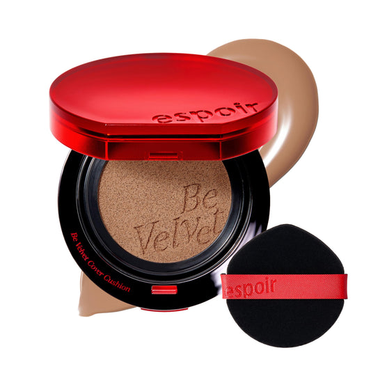 Espoir Be Velvet cushion bottle Macchiato delivers long-lasting color.