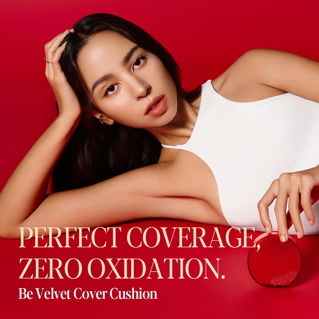 Espoir Be Velvet Cushion Foundation Sun Tan shade suits warm undertones.