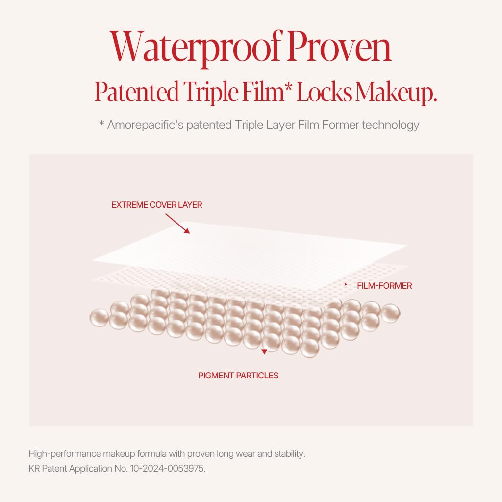 Close view of velvety texture and lightweight feel of the foundation