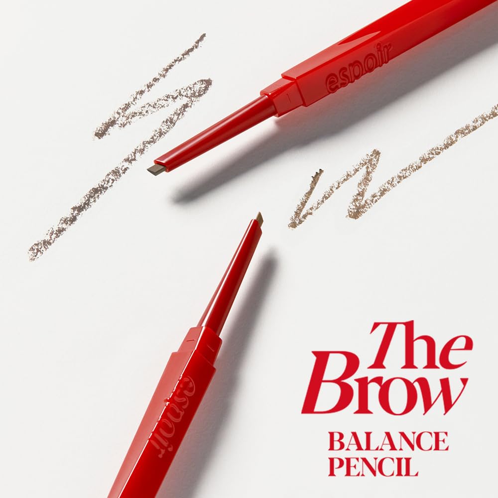Espoir Brow Balance Pencil #4 Ash Brown crunchy-formula reduces clumping.