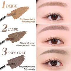 Espoir Brow Color Fixing Cara Taupe 2 delicate application for natural brows.