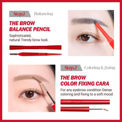 Espoir Brow Color Fixing Cara Taupe 2 combing motion for even distribution.