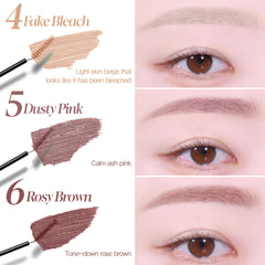 Espoir Brow Color Fixing Cara Taupe 2 non-clumping texture for smooth finish.
