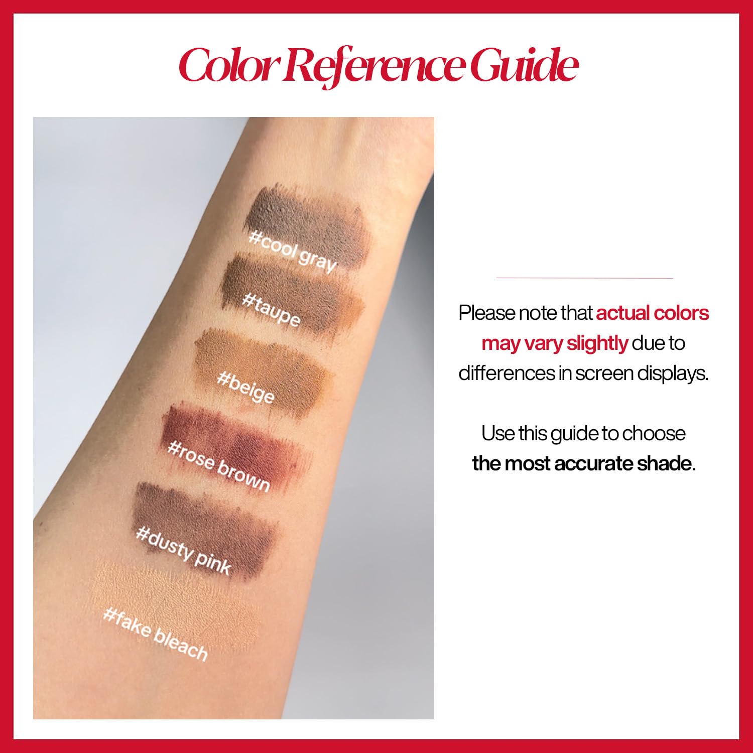 Espoir Brow Color Fixing Cara Taupe 2 smudge-proof hold all day.