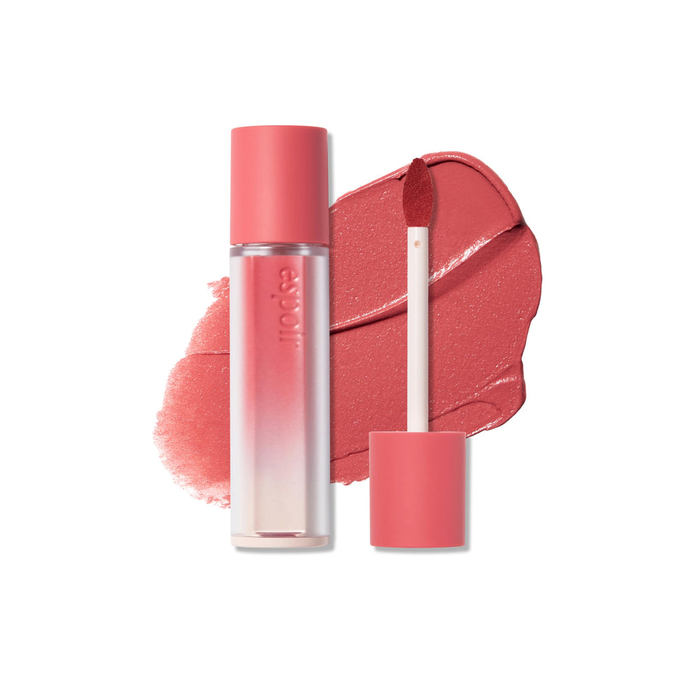 Espoir Couture Lip Tint Sour Peach packaging close-up for portable, smudge-proof color