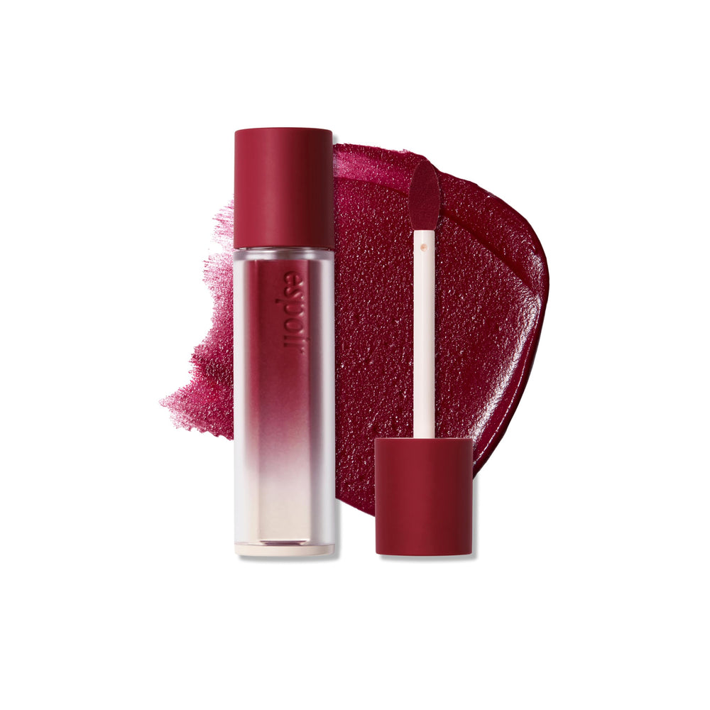 Espoir Couture Lip Tint fitting blur Plum Pure bottle shows creamy texture for smooth, comfortable wear.