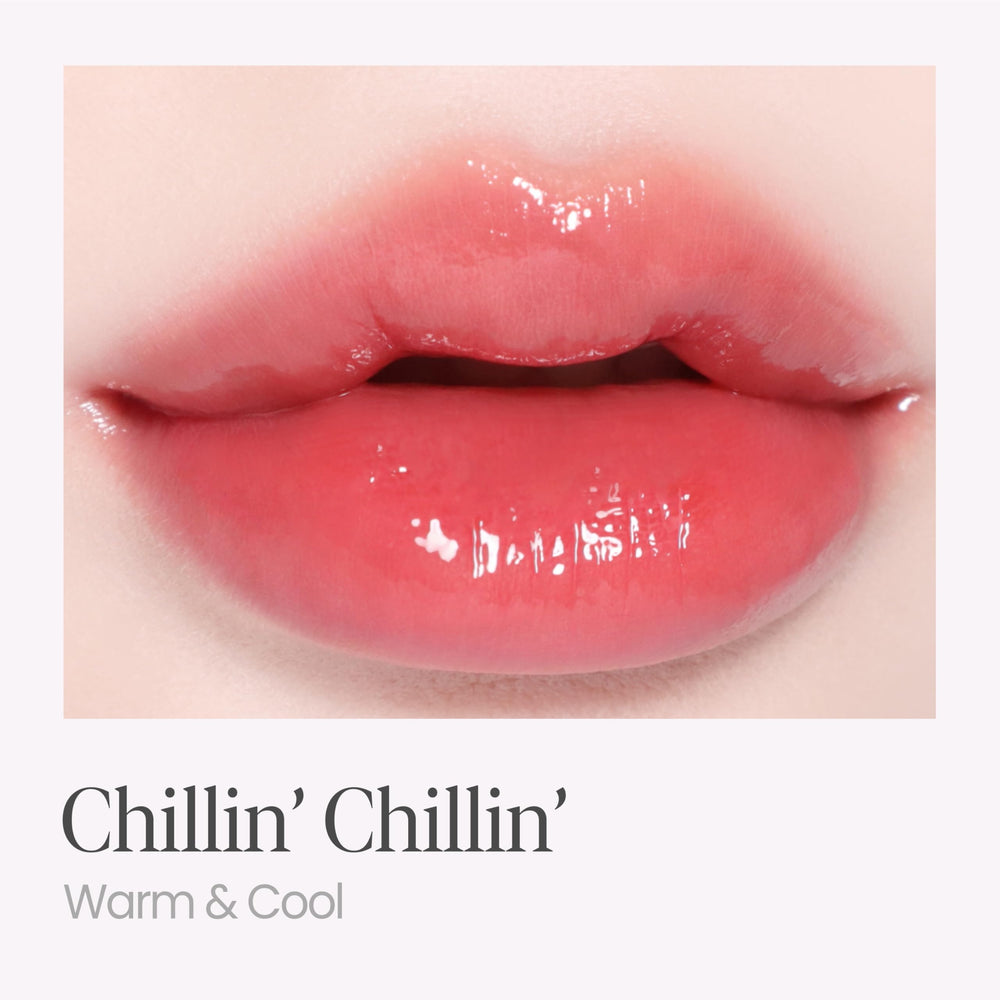 Espoir Couture Lip Tint Glaze buildable volume shot illustrates layerable color.