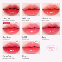 Espoir Couture Lip Tint Glaze vegan formula shown with Korean makeup vibes.