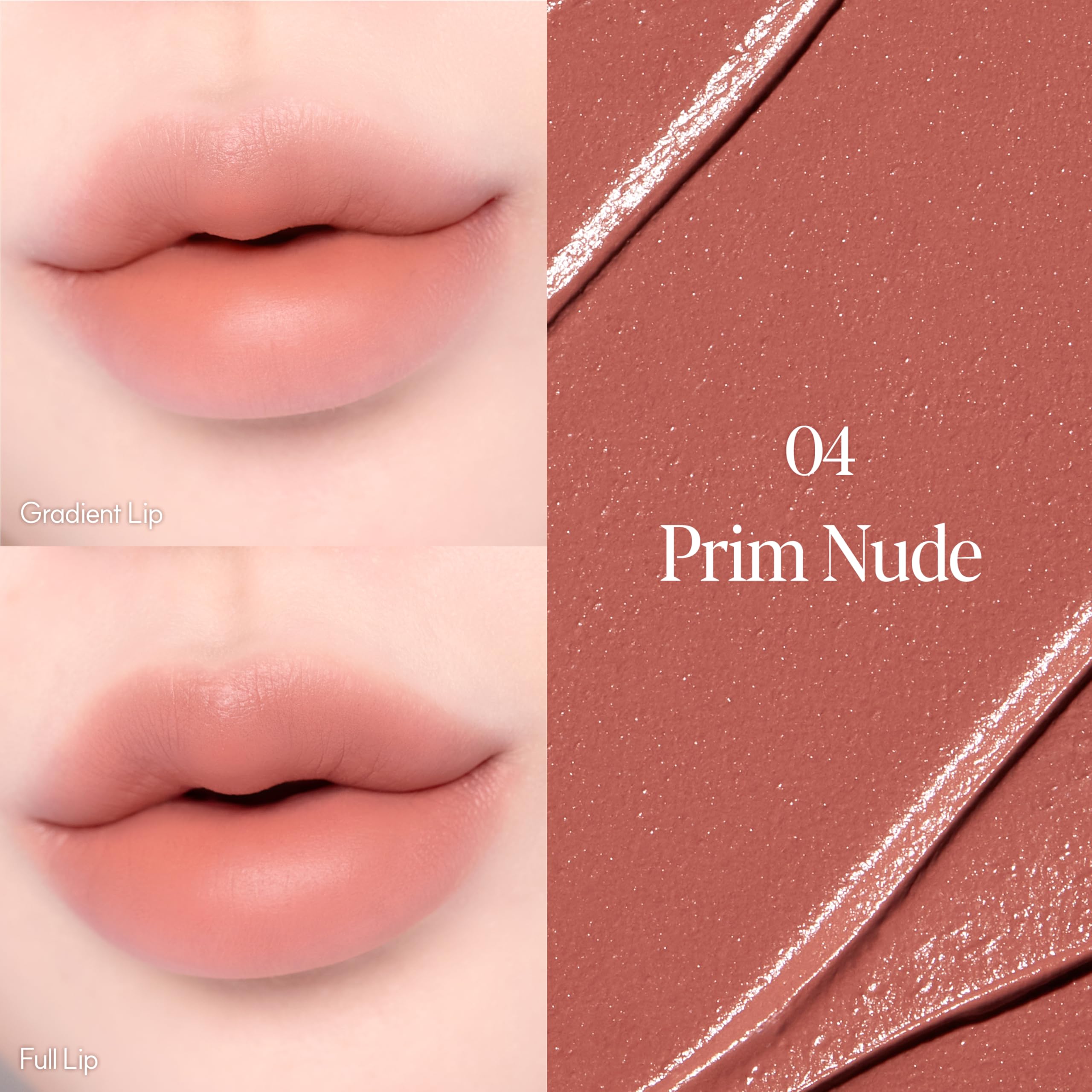 Espoir Couture Lip Tint Prim Nude blurred-edge look for soft-focused lip definition