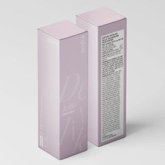 Espoir Glowrizer bottle beside foundation-ready finish on a clean surface.