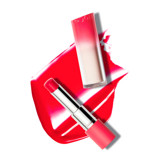 Espoir Nowear Balming Glow Berry Core swatch showing vibrant, long-lasting color.