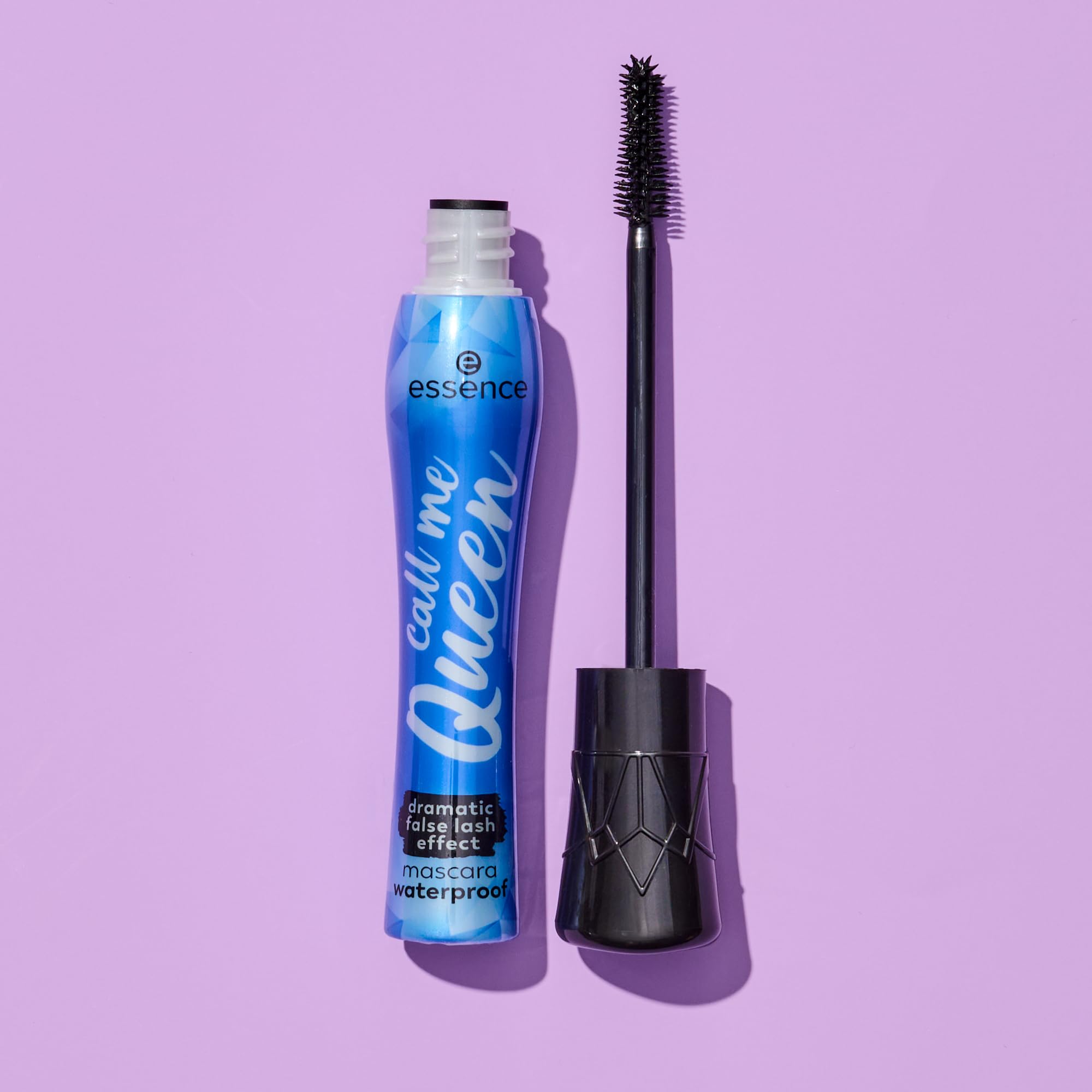 essence Call Me Queen mascara made in Italy highlighting premium formula and cruelty-free credentials