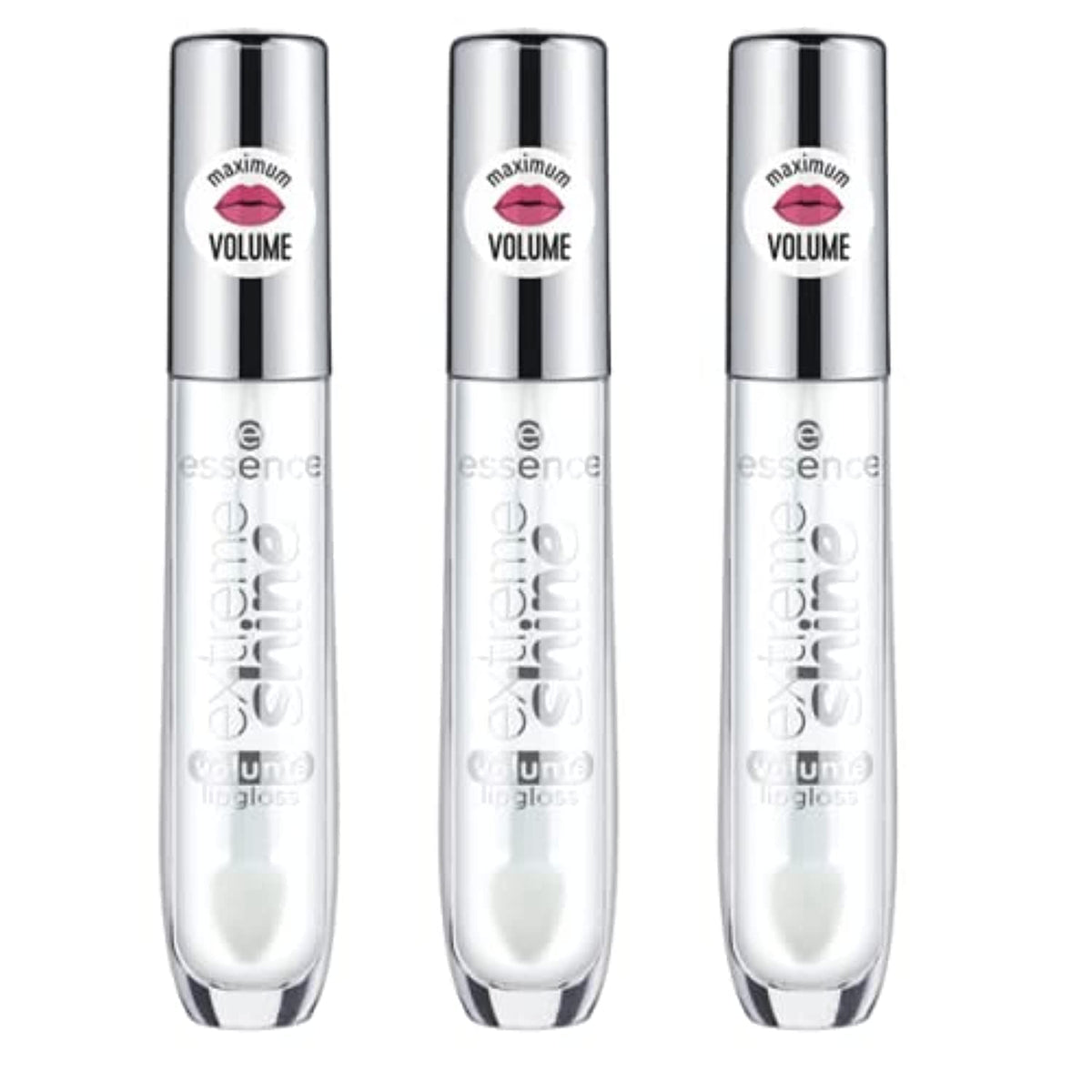 Essence Extreme Shine Volume Lip Gloss Crystal Clear close-up for a transparent, high-gloss look