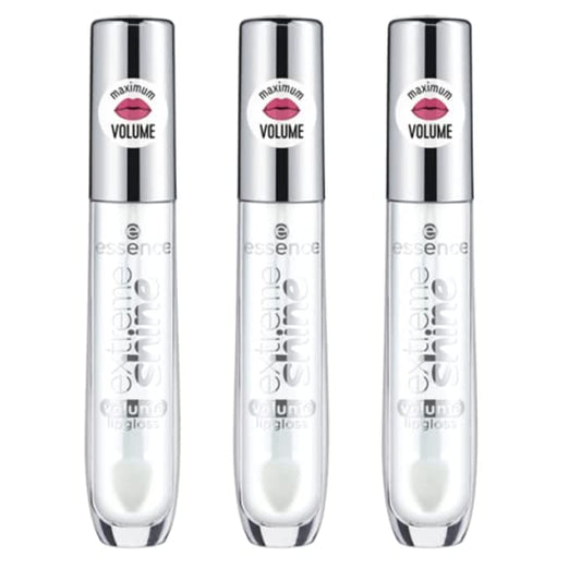 Essence Extreme Shine Volume Lip Gloss Crystal Clear close-up for a transparent, high-gloss look