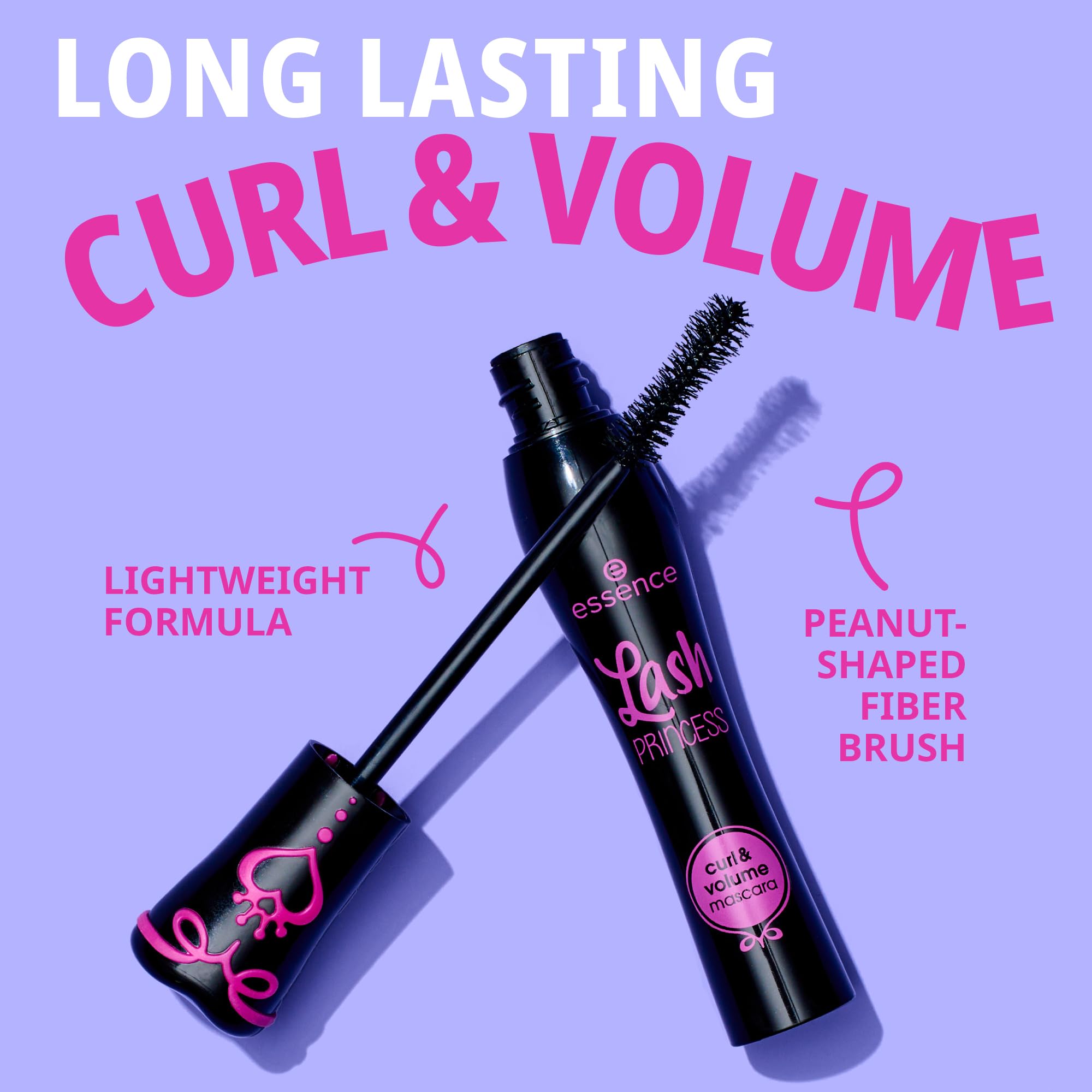 essence Lash Princess application tips demonstrating wiggle technique
