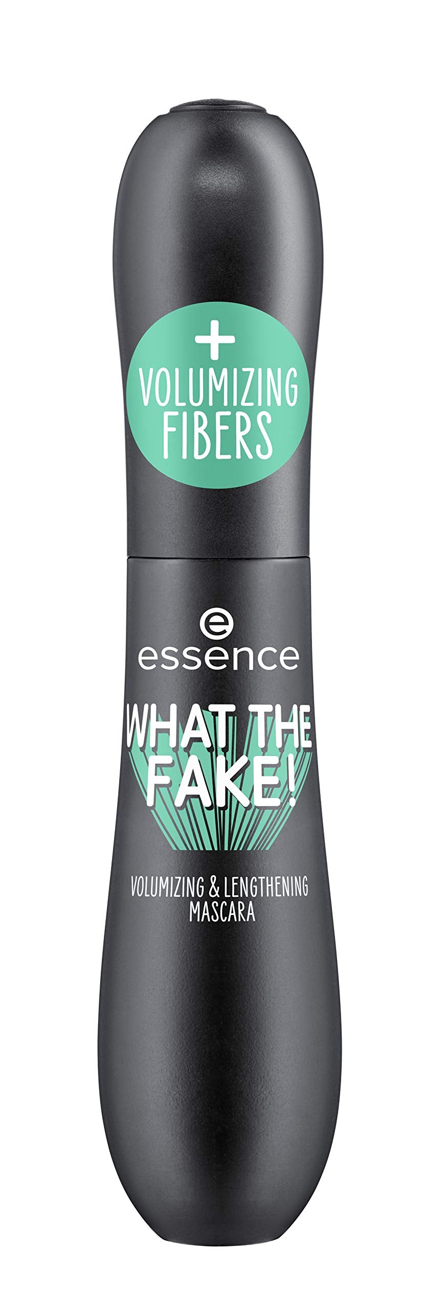 essence What the Fake nylon-fiber enriched formula close-up brush provides precise coating.