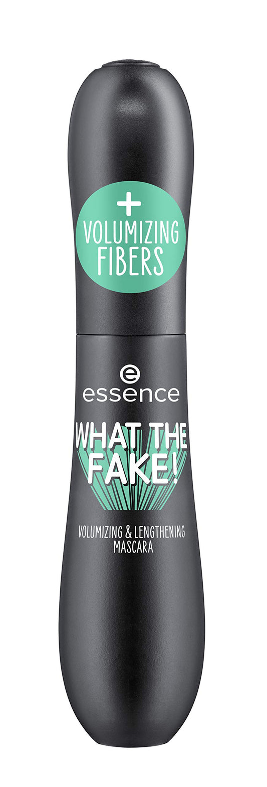 essence What the Fake nylon-fiber enriched formula close-up brush provides precise coating.