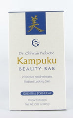 Dr Ohhira's Probiotic Kampuku Beauty Bar close-up showing creamy lather for gentle cleansing.