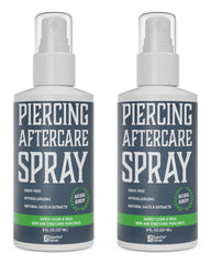 Essential Values two-pack piercing spray bottles for convenient at-home aftercare