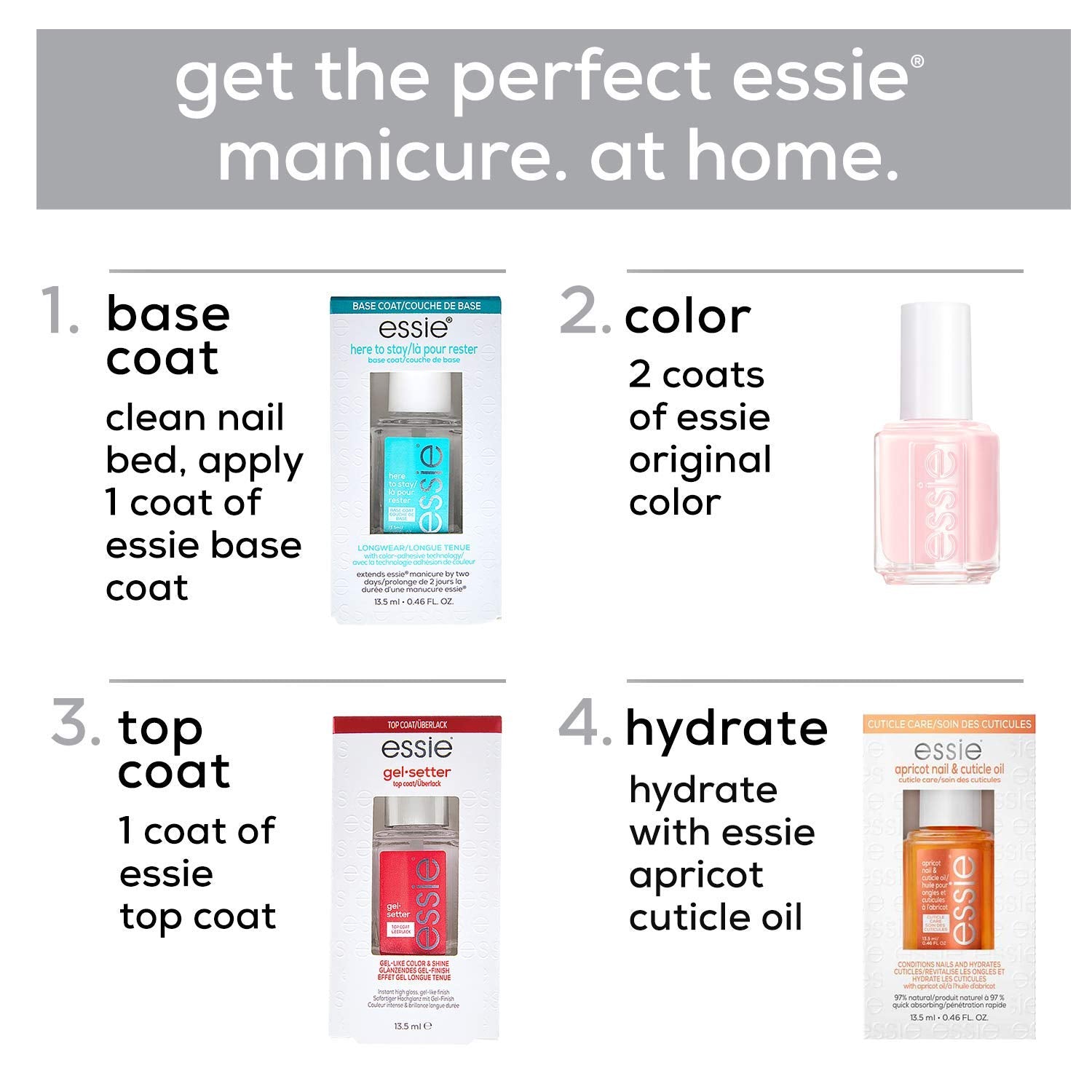 Apricot Cuticle Oil bottle paired with color for hydrating care