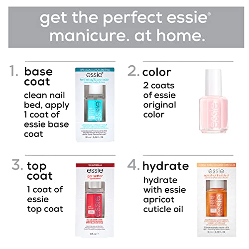 essie apricot cuticle oil paired with ferris of them all for healthier nails